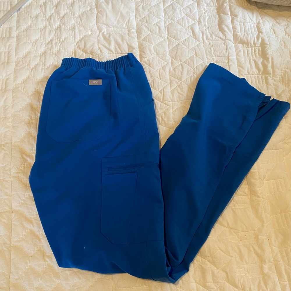 Royal Blue Figs Scrub Bottoms